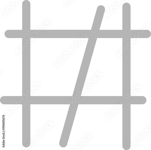 Simple Gray Schematic Road Map Flat Vector