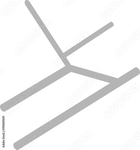 Simple Gray Schematic Road Map Flat Vector