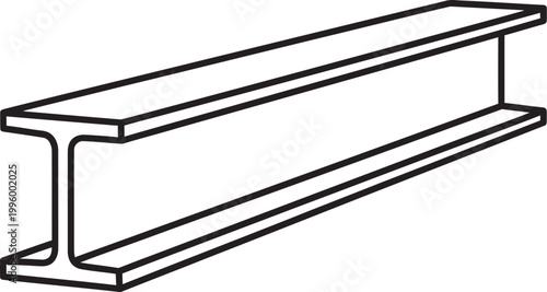 Modern metal i-beam shelving unit design