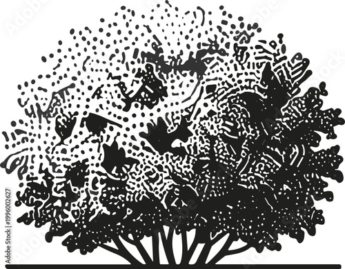 Tree illustration depicts nature scene