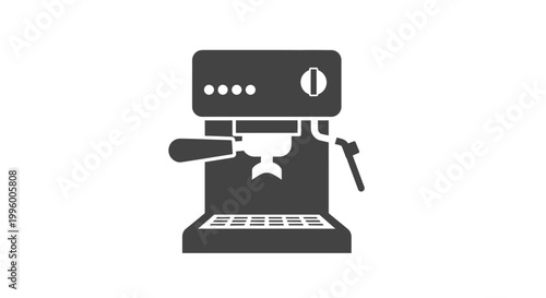 Coffee Machine Brewing Device Closeup.