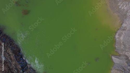 Terrestrial Canadian landscape of rare earth mining site. Critical rare earth minerals excavate for Artificial intelligence AI technology, weapons and electric vehicles. Deep underground Industry.