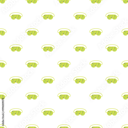 Repeated sleep masks with colorful dots for relaxation and nightwear accessories