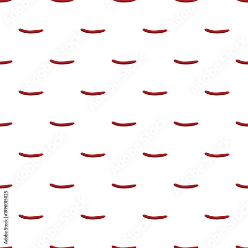 Frankfurters repeat in a seamless pattern on a white background, useful for design