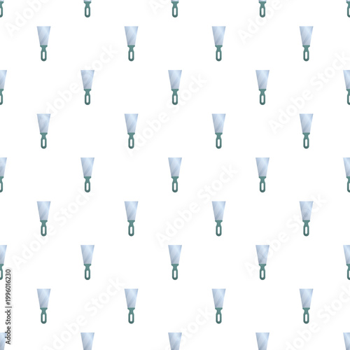 Scraper spatulas creating a repeating surface design for home improvement and diy