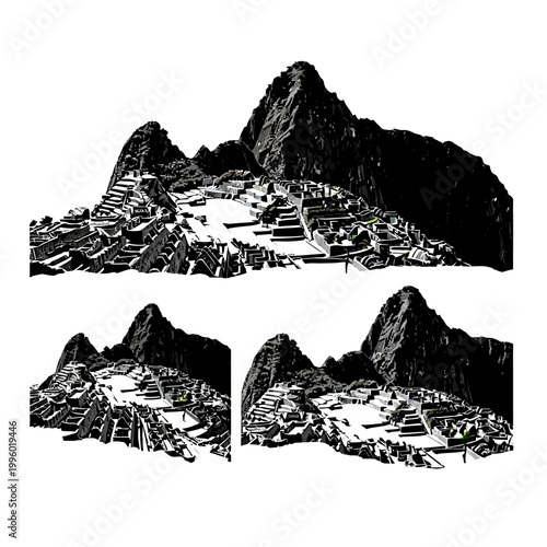 Machu Picchu Ancient Inca Citadel, Peru - Mountain Ruins Landscape