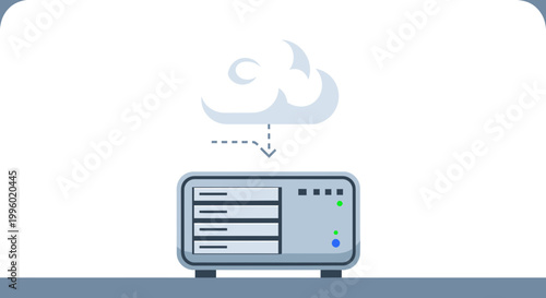 Cloud Backup, Server Storage, Data Sync, Network Icon