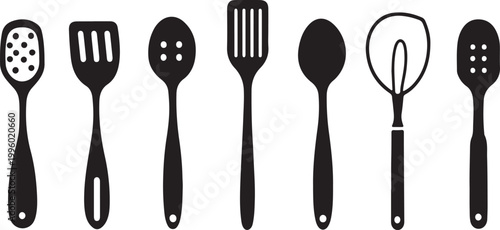 fork spoon and knife kitchen cutlery set isolated on white background