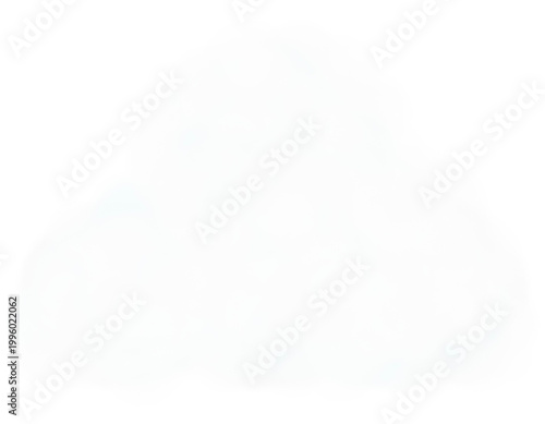Quiet mist shape clipart isolated on white