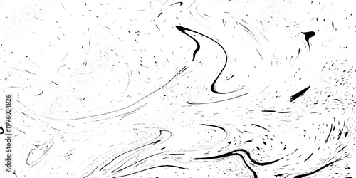 minimal abstract liquid marble texture vector illustration in black and white with soft flowing patterns and organic fluid movement