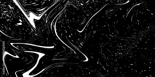 minimal abstract liquid marble texture vector illustration in black and white with soft flowing patterns and organic fluid movement