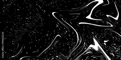 minimal abstract liquid marble texture vector illustration in black and white with soft flowing patterns and organic fluid movement