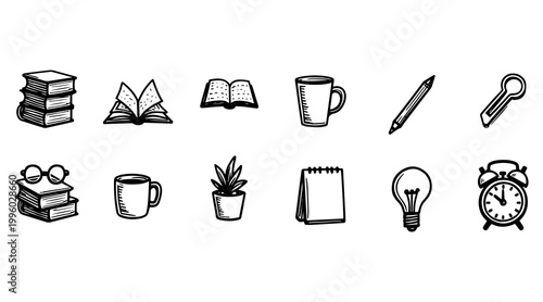 Minimal Everyday Icons – Object Symbol Vector Pack