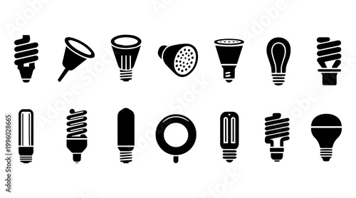 Creative Bulb Icons – Innovation Idea Vector Set