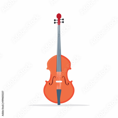 Illustration of a Double Bass Instrument