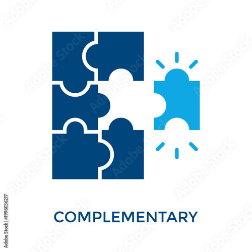 Complementary Icon Dual Tone Style. Vector Illustration For Graphic Design