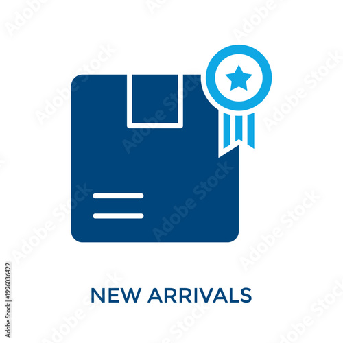 New Arrivals Icon Dual Tone Style. Vector Illustration For Graphic Design
