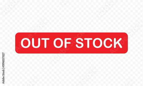 Out of stock stamp red rubber stamp on white background. out of stock stamp sign. out of stock stamp. out of stock sign. vector Illustration . EPS 10 .