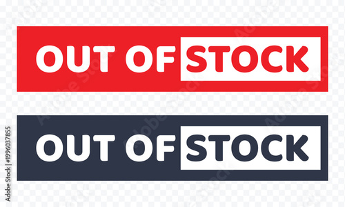 Out of stock stamp red rubber stamp on white background. out of stock stamp sign. out of stock stamp. out of stock sign. vector Illustration . EPS 10 .