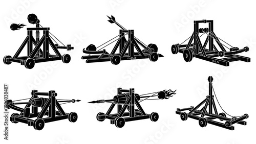 Ancient Siege Weapons: Catapults and Trebuchets Collection