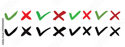Check mark icon. Check box vector icon. Checkmark Illustration. Correct vote choice isolated symbol.