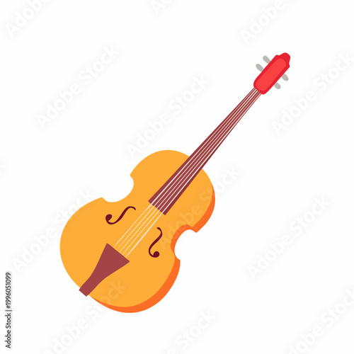 Stylized illustration of a cello