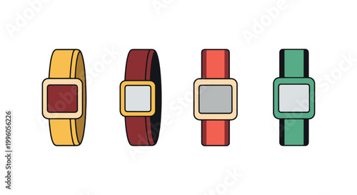 Event wristbands Line art abstract simple graphic vector