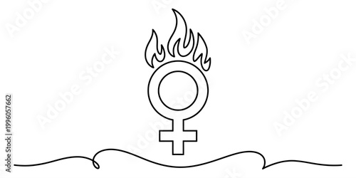 Woman wearing hijab holding islamic new year sign drawing