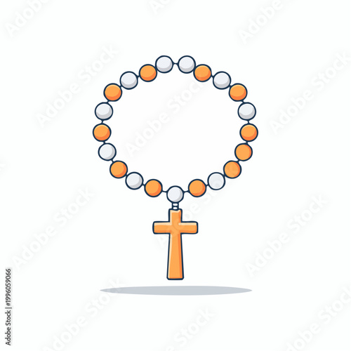 Rosary Beads with Cross Pendant