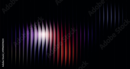 Abstract light trails with vibrant colors in dark background