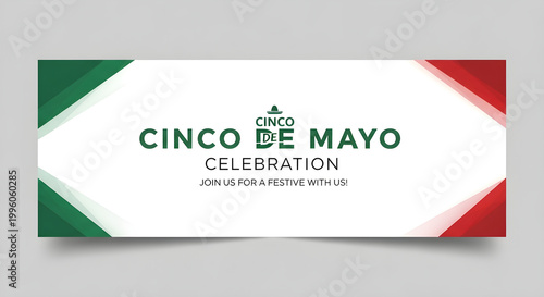 Free Download Mexican culture Cinco de Mayo celebration banner with festive decorations - GFXLoad