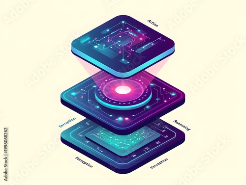 Mobile phone on blue background