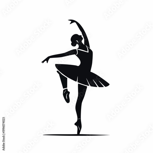Silhouette of a Ballerina Dancing