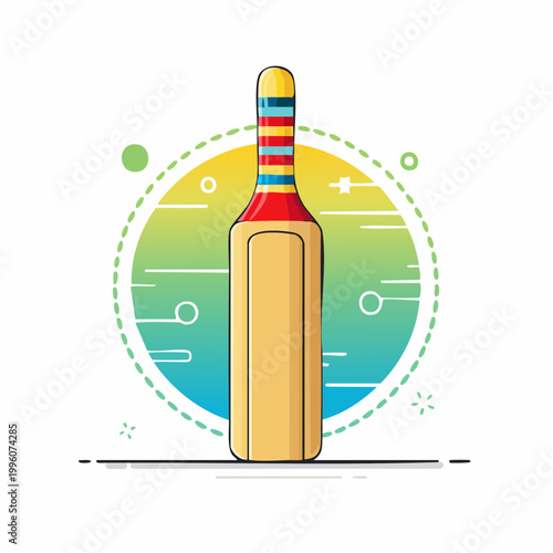 Cricket Bat Illustration