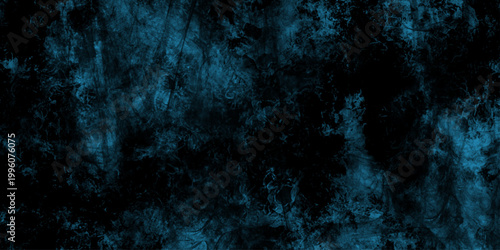 Abstract dark Firey blue texture watercolor grunge texture background. Acrylic modern creative deep dark glowing blue neon watercolor grunge firey textured design art. Abstract blue watercolor.
