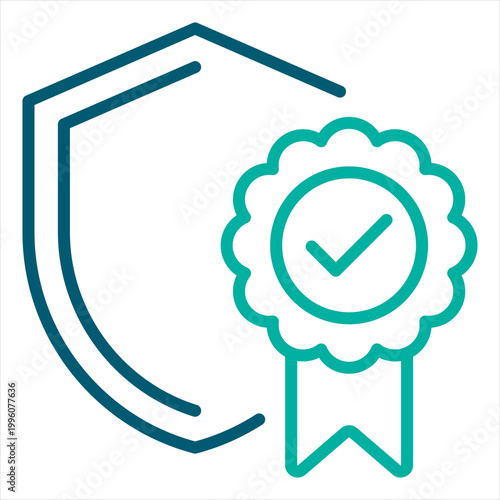 Compliance Single Icon Line Color