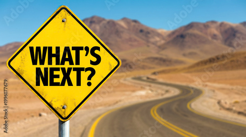 Yellow road sign asking 