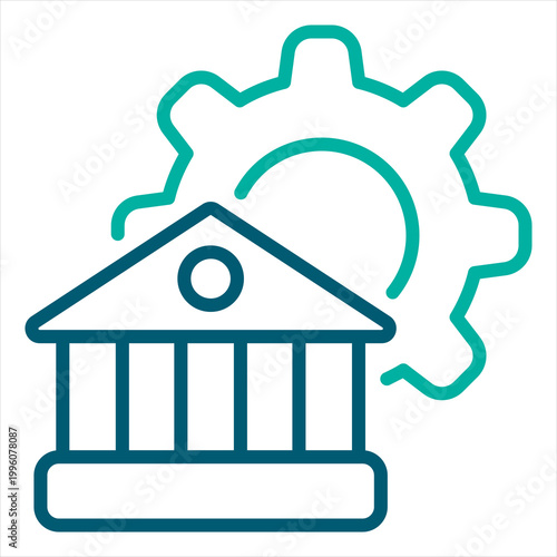 Governance Single Icon Line Color