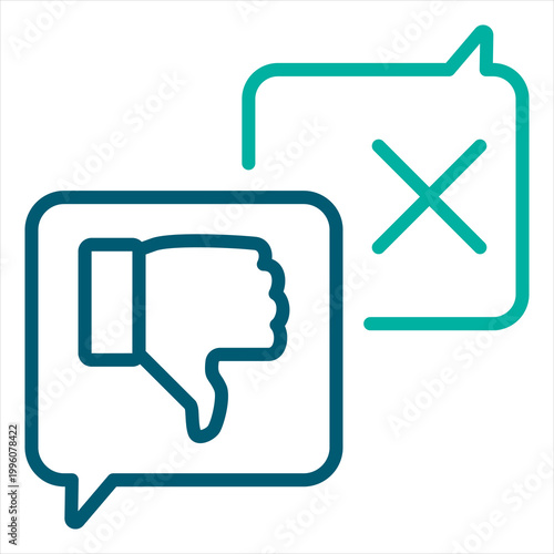 Harassment Single Icon Line Color