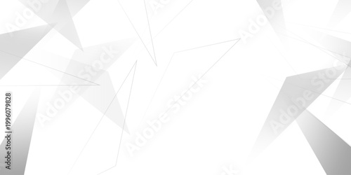 Bilde på lerret Abstract background with liens and triangles shape on white background