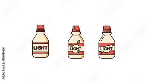 Mayonnaise Light Line art minimal colorful abstract illustration