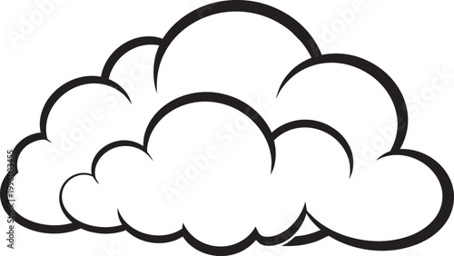Cloud Silhouette Black Vector