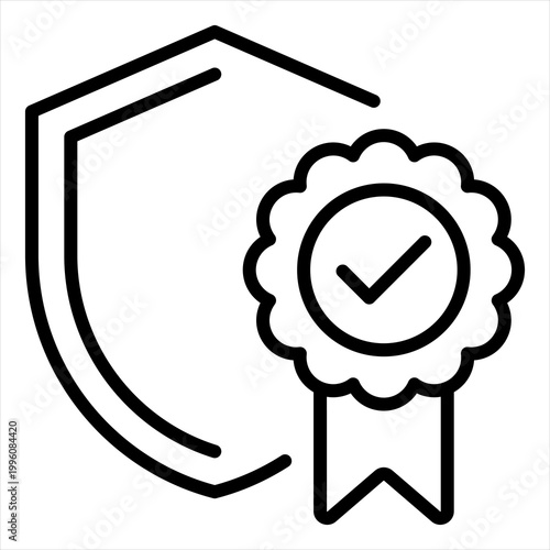 Compliance Single Icon Line Black