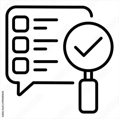 Accountability Single Icon Line Black