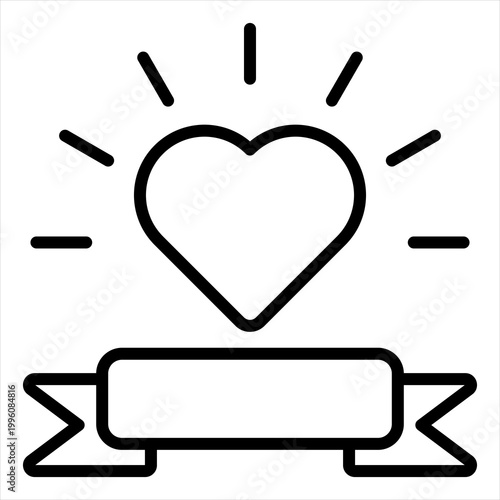 Respect Single Icon Line Black