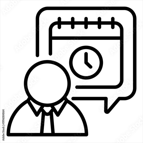 Discipline Single Icon Line Black