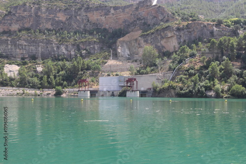 Hydroelectric Power Plant at Cortes de Pallas Reservoir in Spain