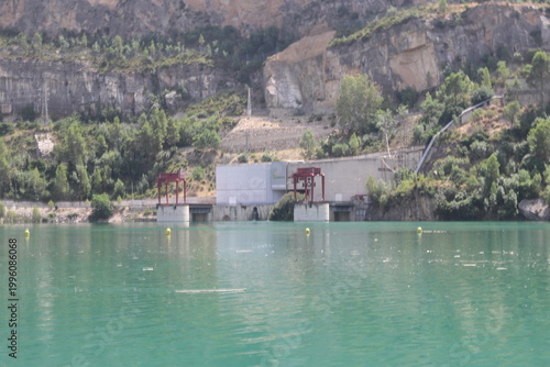 Hydroelectric Power Plant at Cortes de Pallas Reservoir in Spain