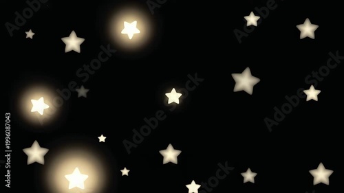 Golden stars background