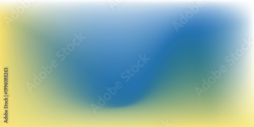 Abstract blurred gradient mesh background in blue and yellow colors of the Ukrainian national flag.